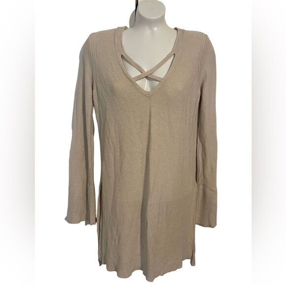 Free People Criss Cross Neck Sweater - Picture 2 of 8